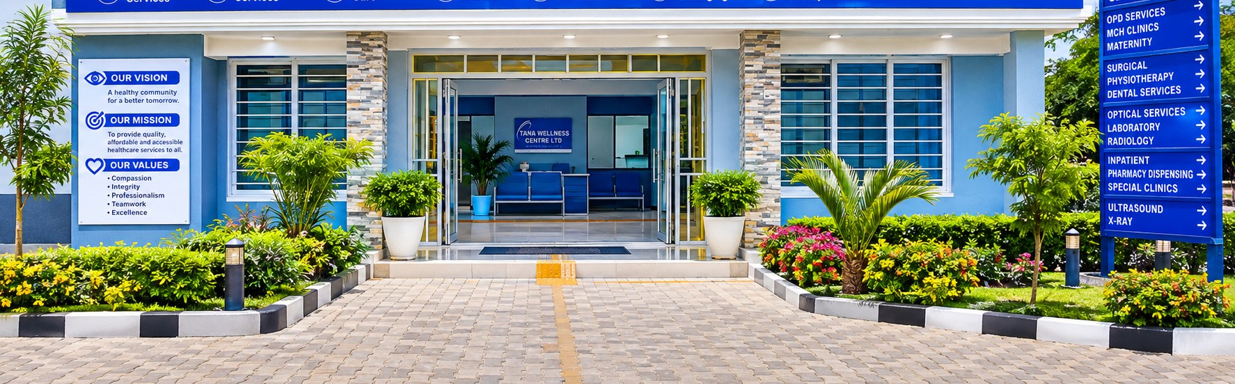 Tana Wellness Centre Ltd facility entrance in Hola, Tana River County